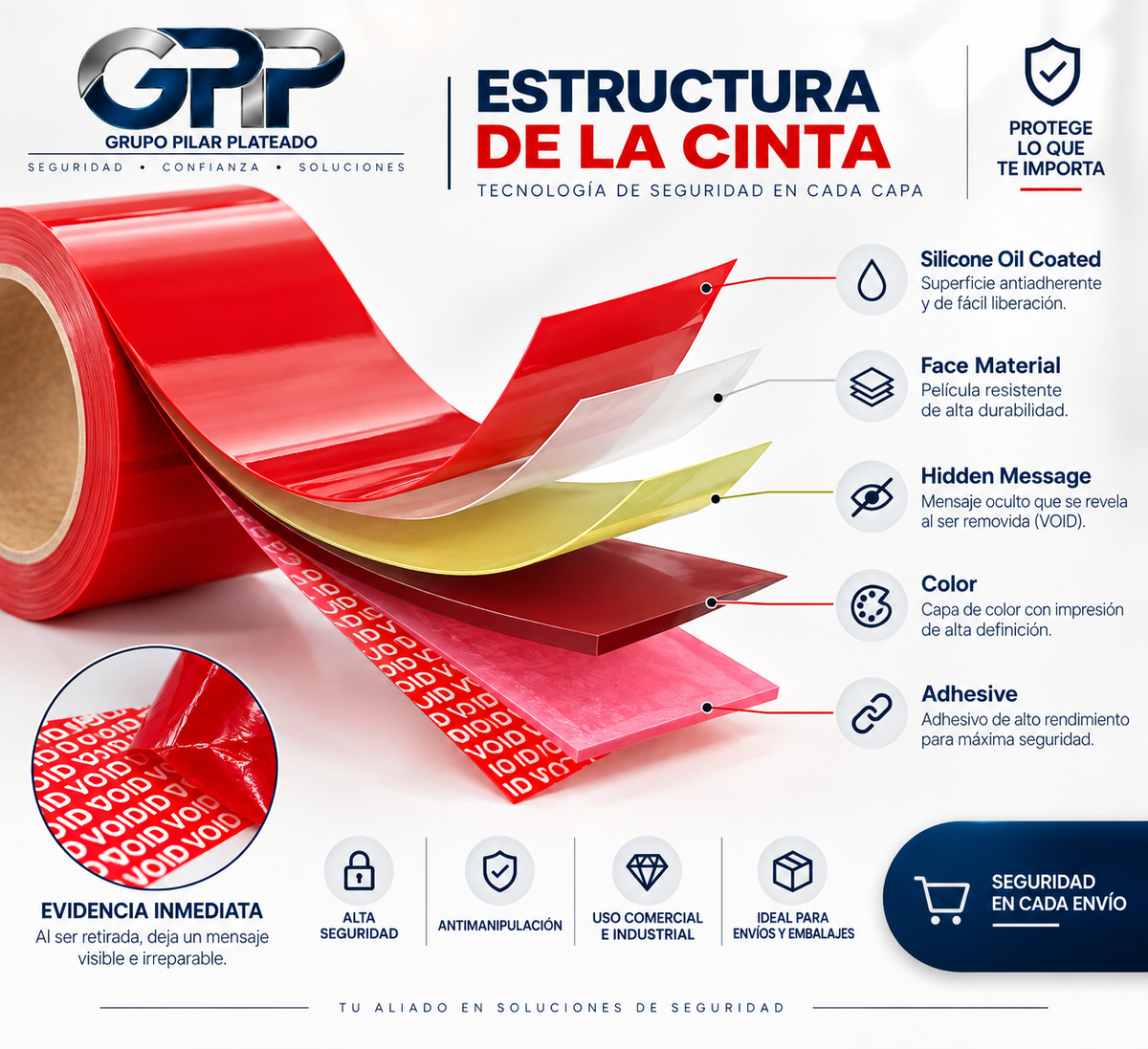 Cinta de Embalaje de Seguridad